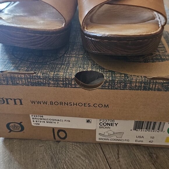 Born brown wedge sandals - Picture 2 of 4